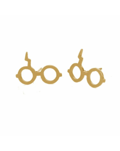 Fashion Glasses Titanium Steel Ear Studs Plating No Inlaid Stainless Steel Earrings