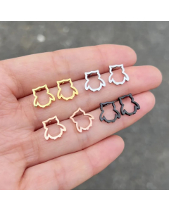 Minimalism Style Owl Titanium Steel Earring Steel Plated Earrings Main Version CA08810979