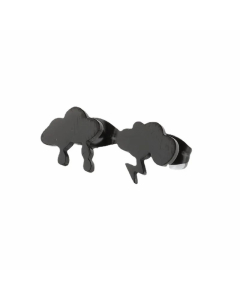 Simple Style Clouds Titanium Steel Ear Studs Plating No Inlaid Stainless Steel Earrings