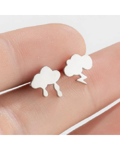 Fashion Geometric Titanium Steel Ear Studs Plating No Inlaid Stainless Steel Earrings