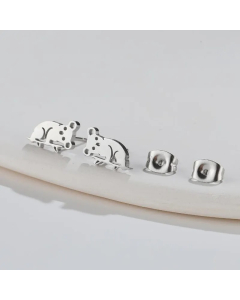 Fashion Animal Titanium Steel Ear Studs Plating No Inlaid Stainless Steel Earrings