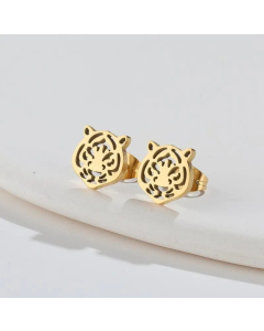 Simple Style Animal Titanium Steel Ear Studs Plating No Inlaid Stainless Steel Earrings