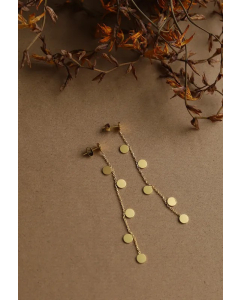 Simple Style Sequins Titanium Steel Earrings Plating Stainless Steel Earrings