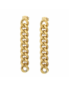 Simple Style Geometric Stainless Steel Dangling Earrings Plating No Inlaid Stainless Steel Earrings