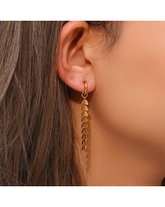 Fashion Fish Tail Stainless Steel Earrings Plating Stainless Steel Earrings