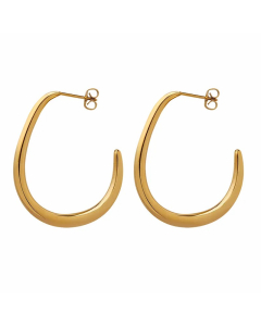 Fashion U Shape Titanium Steel Ear Studs Plating Stainless Steel Earrings
