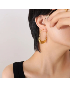 Fashion Ship Titanium Steel Earrings Plating No Inlaid Stainless Steel Earrings
