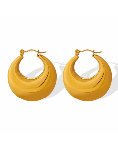 Retro Geometric Titanium Steel Earrings Plating Stainless Steel Earrings