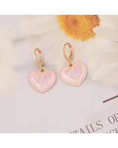 Fashion Heart Shape Alloy Earrings Copper Earrings