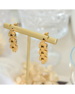 Fashion Geometric Titanium Steel Earrings Plating Stainless Steel Earrings