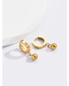 Simple Style Geometric Stainless Steel Earrings Plating Stainless Steel Earrings 1 Pair