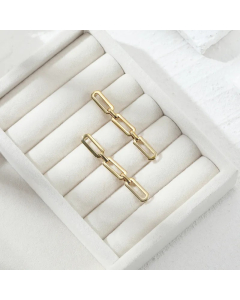 French Style Geometric Stainless Steel Earrings Plating Stainless Steel Earrings