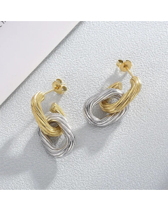 Fashion Geometric Titanium Steel Drop Earrings Plating Metal Stainless Steel Earrings
