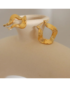 Fashion Waves Titanium Steel Earrings Irregular Plating Stainless Steel Earrings