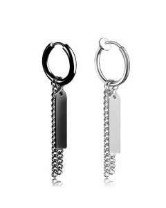Simple Style Geometric Stainless Steel Dangling Earrings Plating Stainless Steel Earrings 1 Piece