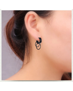 Simple Style Geometric Stainless Steel Earrings Plating Stainless Steel Earrings 1 Piece