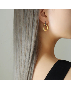 Fashion Geometric Titanium Steel Earrings Plating Stainless Steel Earrings