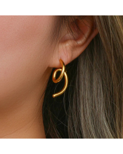 Fashion Irregular Geometric Stainless Steel Earrings Plating Stainless Steel Earrings