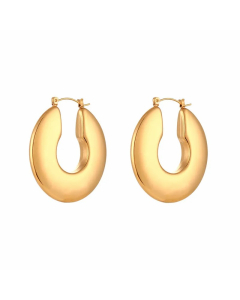 Retro Geometric Stainless Steel Earrings Plating Stainless Steel Earrings