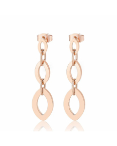 Fashion Geometric Stainless Steel Drop Earrings Patchwork Stainless Steel Earrings
