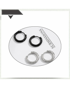 Fashion Geometric Titanium Steel Earrings Plating Stainless Steel Earrings