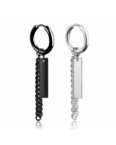 Fashion Geometric Stainless Steel Earrings Plating Stainless Steel Earrings 1 Piece