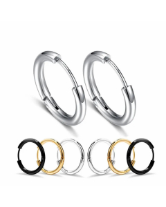 Simple Style Geometric Stainless Steel Earrings Plating Stainless Steel Earrings 1 Piece