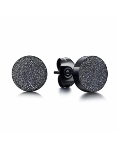 Simple Style Round Titanium Steel Ear Studs Metal Stainless Steel Earrings 1 Piece_colorza_2