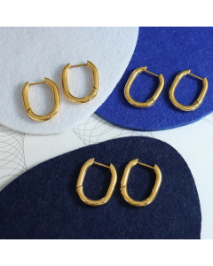 Fashion U Shape Titanium Steel Earrings Plating Stainless Steel Earrings