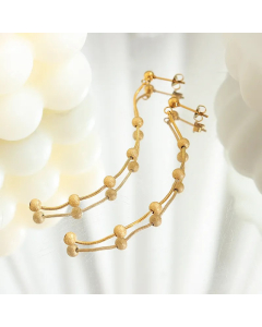 Fashion Solid Color Titanium Steel Drop Earrings Plating Stainless Steel Earrings