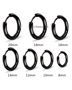 Fashion Round Titanium Steel Earrings Stainless Steel Earrings