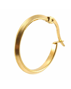 Simple Style Round Stainless Steel Hoop Earrings Plating Stainless Steel Earrings