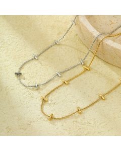 Wholesale Stainless Steel Necklace Fine Strip Necklace Simple Choker Necklace