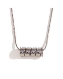 Minimalism Gold Spiral Spring Pendant Stainless Steel Necklace For Women