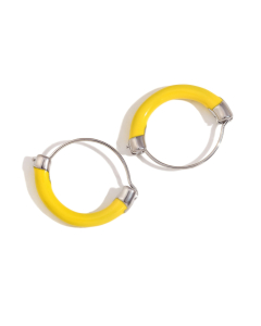 Plated 18K Gold Hanging Basket Drop Oil Stainless Steel Earrings 