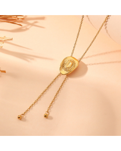 Hat Steel Ball Fringe Pull-out Sweater Chain Wholesale Stainless Steel Necklace