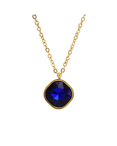High Quality Geometric Irregular Zircon Necklace Stainless Steel Pendant Necklace