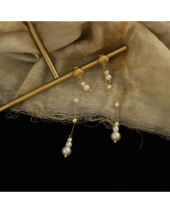 Wholesale Stainless Steel Earrings Long Tassel Pearl Shell Earrings 