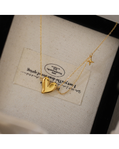 Wholesale Handmade Jewelry Love Fringe Chain Summer New Stainless Steel Necklace Clavicle Chain