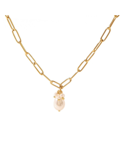 Wholesale Stainless Steel Pendant Pearl Necklace
