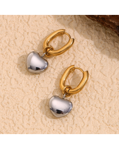 Wholesale Stainless Steel Earrings Love Stitching Pendant Earrings