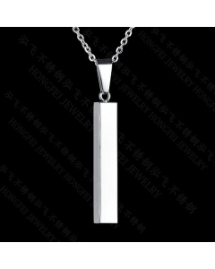 Stainless Steel Minimizilist Necklace-CA7810011-Steel-color