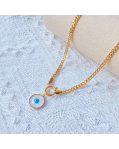New Titanium Steel Eye Pendant Necklace is perfect for a party and go for dating.