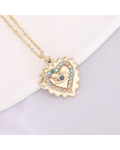 Multi-Color Zircon Inlaid