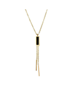 female titanium steel rose gold long tassel clavicle chain wholesale