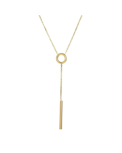 Titanium Steel Long Strip Niche Design Necklace Female Tassel Clavicle Chain