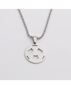 Stainless steel necklace men's retro titanium steel hollow pendant jewelry wholesale