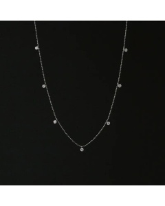 Fashion Geometric Rhinestone Titanium Steel Necklace Wholesale