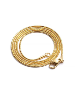 Basic Chain Snake Bone Chain Necklace Round Snake Chain Stainless Steel Stacked Chain
