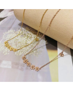 New Style Sunflower Small Daisy Titanium Steel Necklace